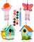 4 Pieces DIY Bird House Wind Chime Kits for Children to Build and Paint, Wooden Arts and Crafts for Kids Girls Boys Toddlers Ages 8-12 4-6 6-8, Paint Kit Includes Paints & Brushes